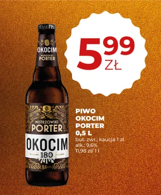 Piwo Okocim Mistrzowski Porter promocja w Duży Ben
