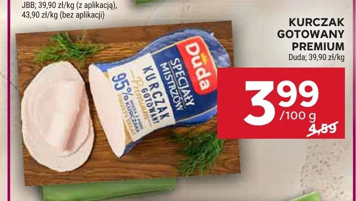 Kurczak gotowany Premium Duda promocja w Stokrotka