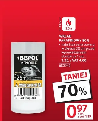 Wkład parafinowy promocja w Selgros