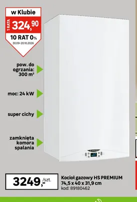 Kocioł gazowy Hs Premium Ariston promocja w Leroy Merlin