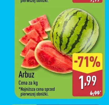 Arbuz promocja w Aldi