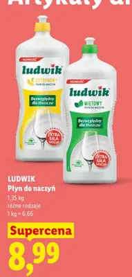 Płyn do naczyń cytrynowy Ludwik promocja w Lidl