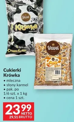 Cukierki Krówka mleczna słony karmel Wawel promocja w Makro