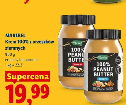 Krem 100% z orzeszków ziemnych smooth Maribel promocja w Lidl