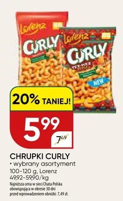 Chrupki Curly promocja w Chata Polska
