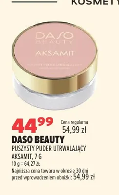 Puszysty puder utrwalający Daso Beauty Aksamit promocja w Drogerie Natura