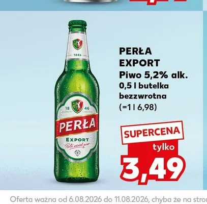 Piwo Perła Export 500 ml promocja w Kaufland