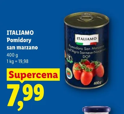 Pomidory san marzano ITALIAMO promocja w Lidl