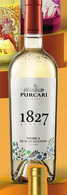 Wino białe Purcari 1827 Viorica Muscat Ottonel promocja w Żabka