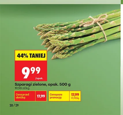 Szparagi zielone promocja w Biedronka