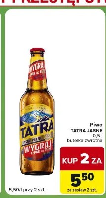 Piwo Tatra Jasne promocja w Carrefour Express