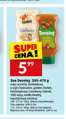 Sos Develey mayo sriracha promocja w Twój Market