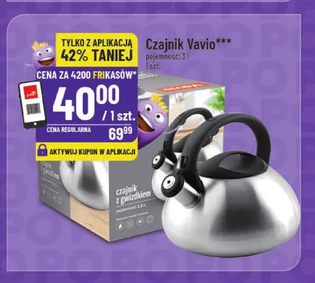 Czajnik Vavio 3 l promocja w POLOmarket
