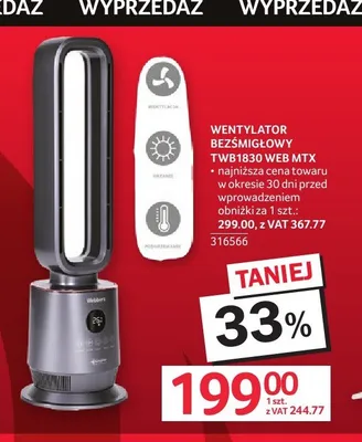 Wentylator bezśmigłowy Web MTX promocja w Selgros
