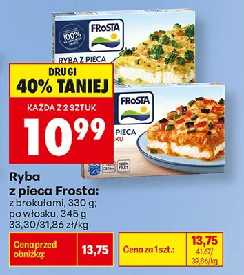 Ryba z pieca Frosta z brokułami promocja w Biedronka
