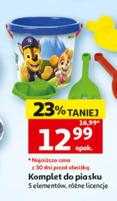 Komplet do piasku promocja w Auchan