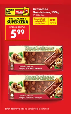 Czekolada Nussbeisser promocja w Biedronka