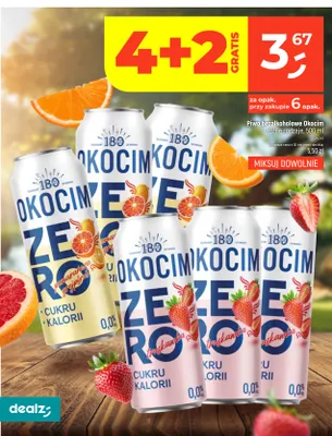 Piwo bezalkoholowe Okocim Truskawka promocja w Dealz
