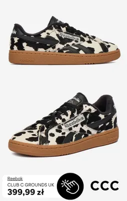 Buty sportowe Reebok Club C Grounds UK promocja w CCC