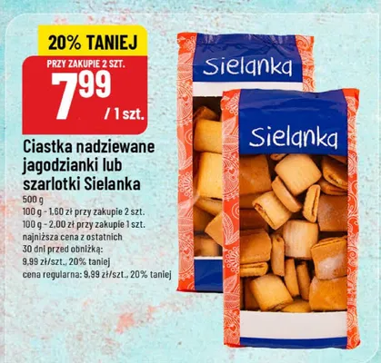 Ciastka nadziewane jagodzianki  promocja w POLOmarket