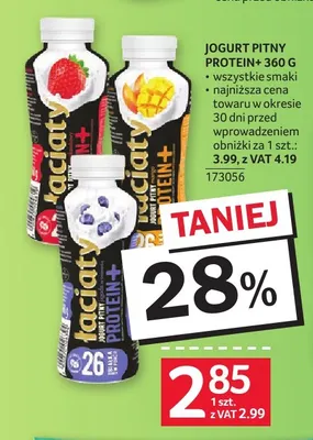 Jogurt pitny Protein+ Łaciate promocja w Selgros
