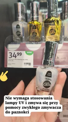 Lakier MiracleGel top coat promocja w Rossmann
