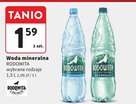 Woda mineralna Rodowita promocja w Intermarche