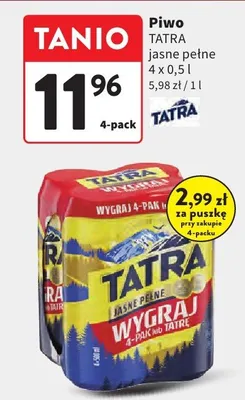 Piwo jasne pełne promocja w Intermarche