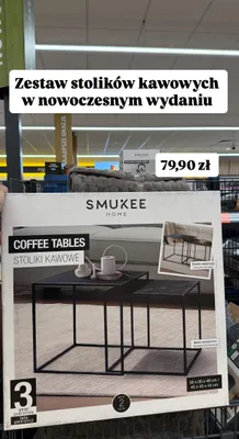Zestaw stolików kawowych 2 szt. promocja w Biedronka