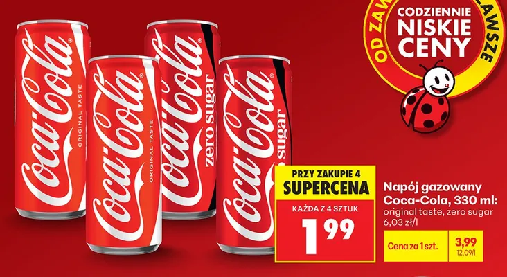 Napój gazowany Coca-Cola Original Taste promocja w Biedronka