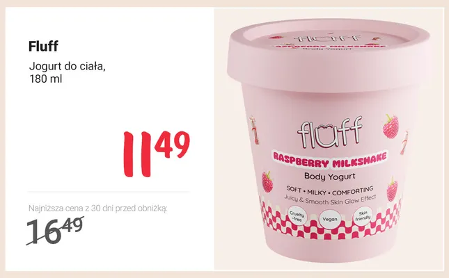 Jogurt do ciała Fluff promocja w Rossmann