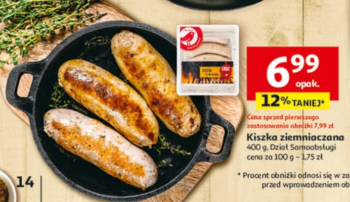 Kiszka ziemniaczana promocja w Auchan