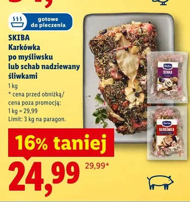 Schab nadziewany śliwkami promocja w Lidl