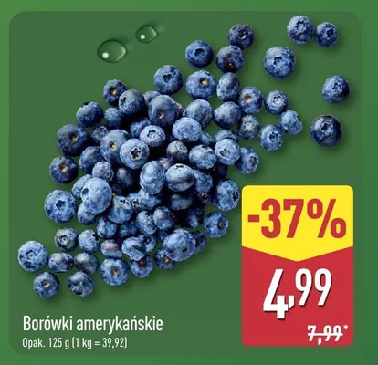 Borówki amerykańskie promocja w Aldi