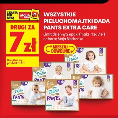 Pieluchomajtki Dada Pants 4 Maxi promocja w Biedronka