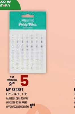 Kryształki My Secret promocja w Drogerie Natura