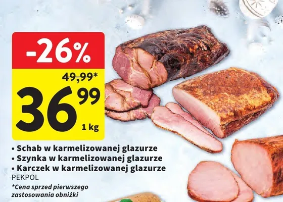 Szynka w karmelizowanej glazurze promocja w Intermarche
