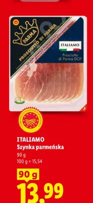 Szynka parmeńska Italiamo promocja w Lidl
