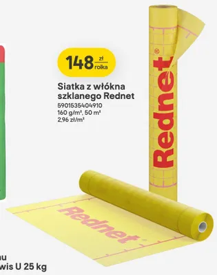Siatka z włókna szklanego Rednet 160g/m² 50 m² promocja w Castorama