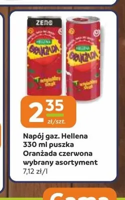 Napój gazowany Hellena Oranżada czerwona promocja w Gama