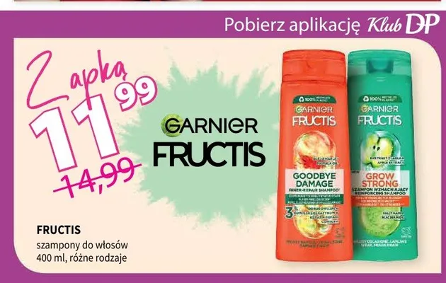Szampon do włosów Garnier Fructis Grow Strong promocja w Drogerie Polskie
