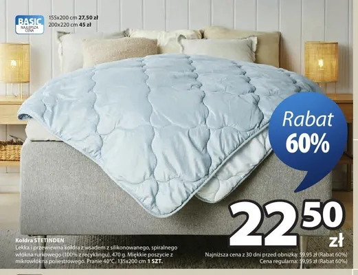 Kołdra STETINDEN 135x200 cm promocja w Jysk