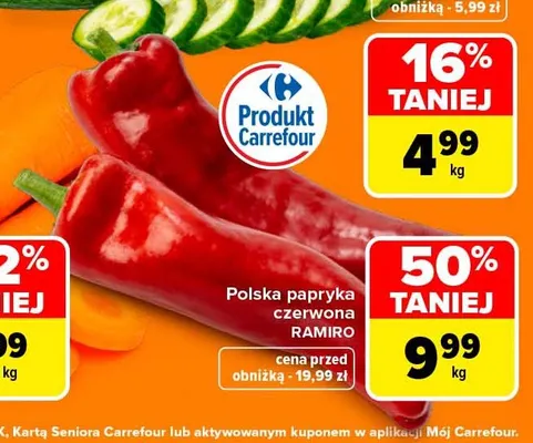 Papryka czerwona Ramiro polska Carrefour promocja w Carrefour Market