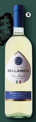 Wino białe półsłodkie Bellamico promocja w Netto