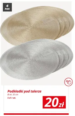 Podkładki pod talerze 4-pak promocja w KiK