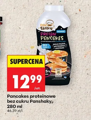 Pancakes proteinowe bez cukru Panshaky promocja w Biedronka