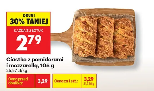 Ciastko z pomidorami i mozzarellą promocja w Biedronka