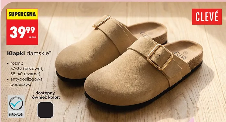 Klapki damskie promocja w Biedronka