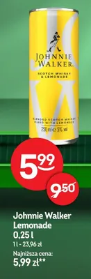Drink Johnnie Walker Lemonade promocja w Żabka