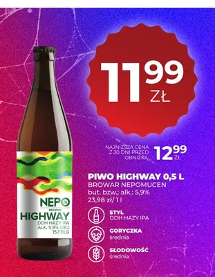 Piwo Highway Browar Nepomucen promocja w Duży Ben